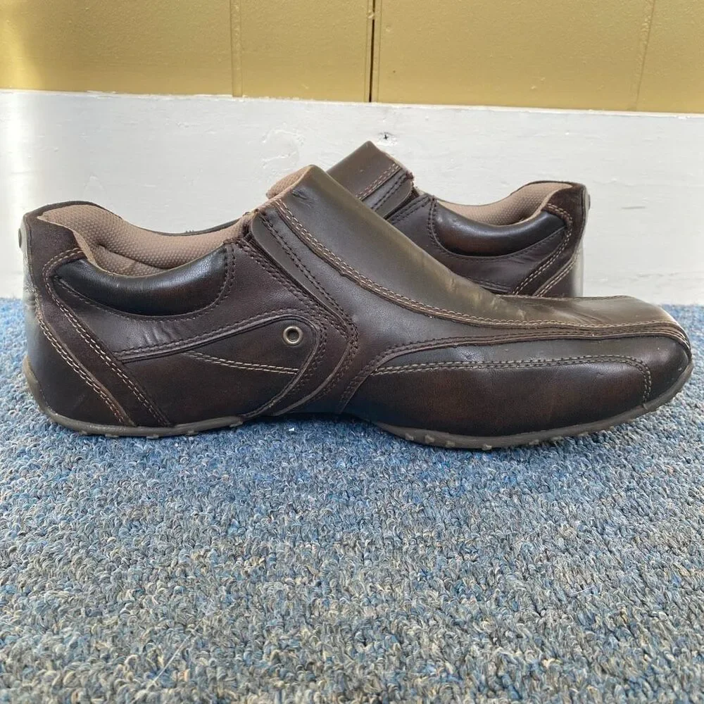 Aldo men 13 slip on leather casual shoes black